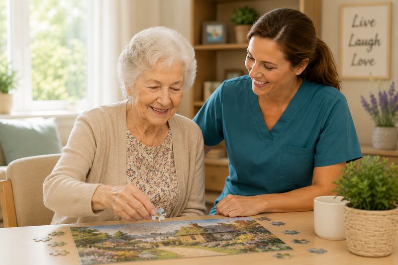 Memory care resident at The Waters of Tipton